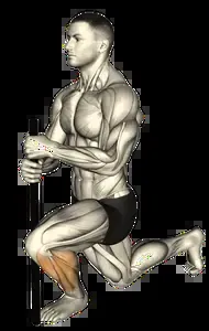 Starting position for the Ankle Dorsiflexion Mobilization