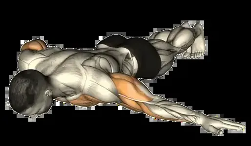 Starting position for the Archer Push-Up