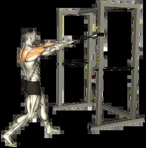 Starting position for the Band Face Pull