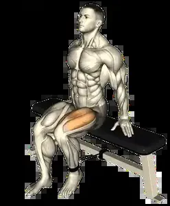Starting position for the Band Leg Extension