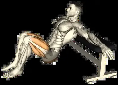 Starting position for the Cable Hip Thrust