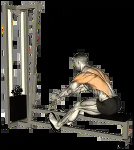 Starting position for the Cable Seated Row