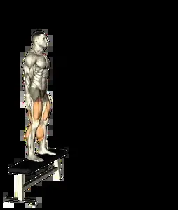 Starting position for the Depth Jump