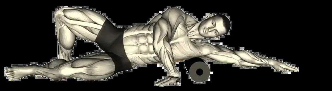 Starting position for the Foam Roll Lats