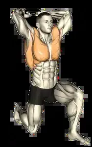 Starting position for the Kettlebell Halo
