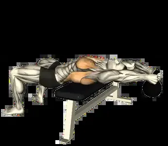 Starting position for the Kettlebell Pullover