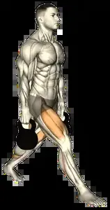 Starting position for the Kettlebell Split Squat