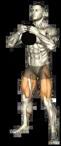 Starting position for the Kettlebell Sumo Squat
