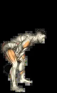 Starting position for the Kettlebell Swing