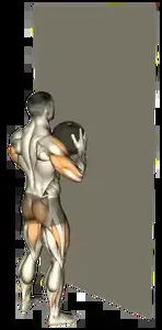 Starting position for the Medicine Ball Squat to Throw