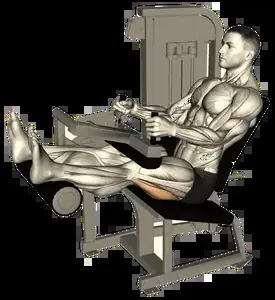 Starting position for the Single-Leg Seated Leg Curl