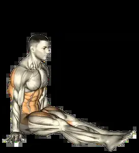 Starting position for the V-Sit