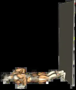 Starting position for the Wall Walk