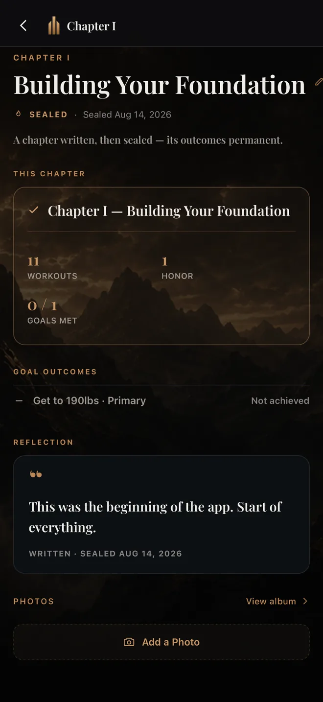 Name a season of your life